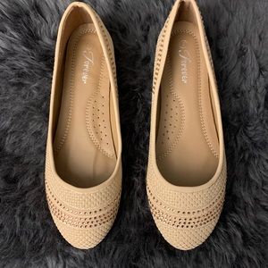 Cream color flats